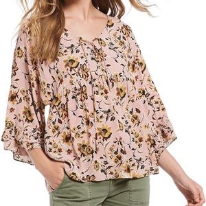 Sanctuary Peasant Womens V-neck blouse size M